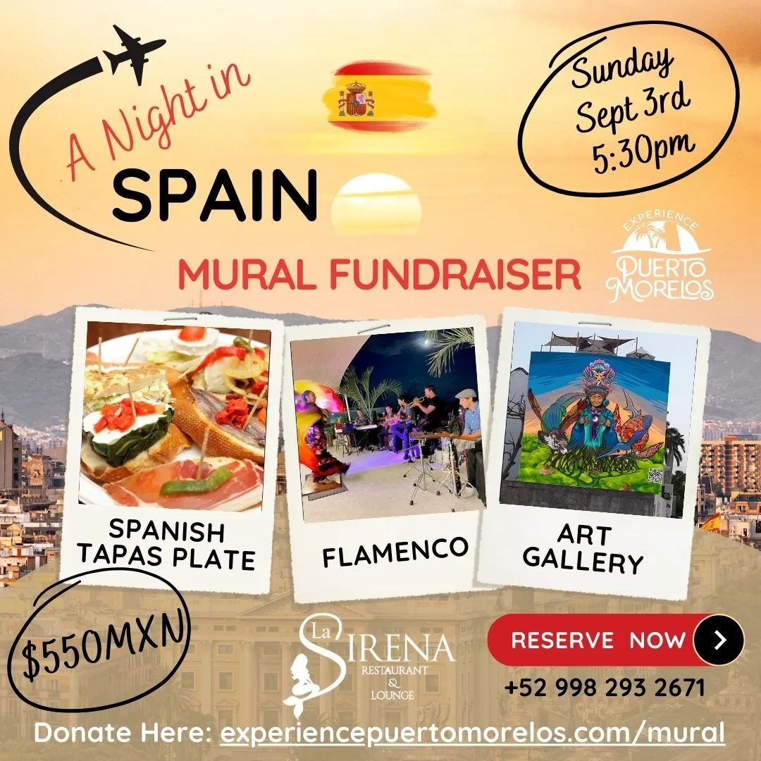 A Night in Spain Fundraiser on Sunday September 3rd 5:30pm at La Sirena