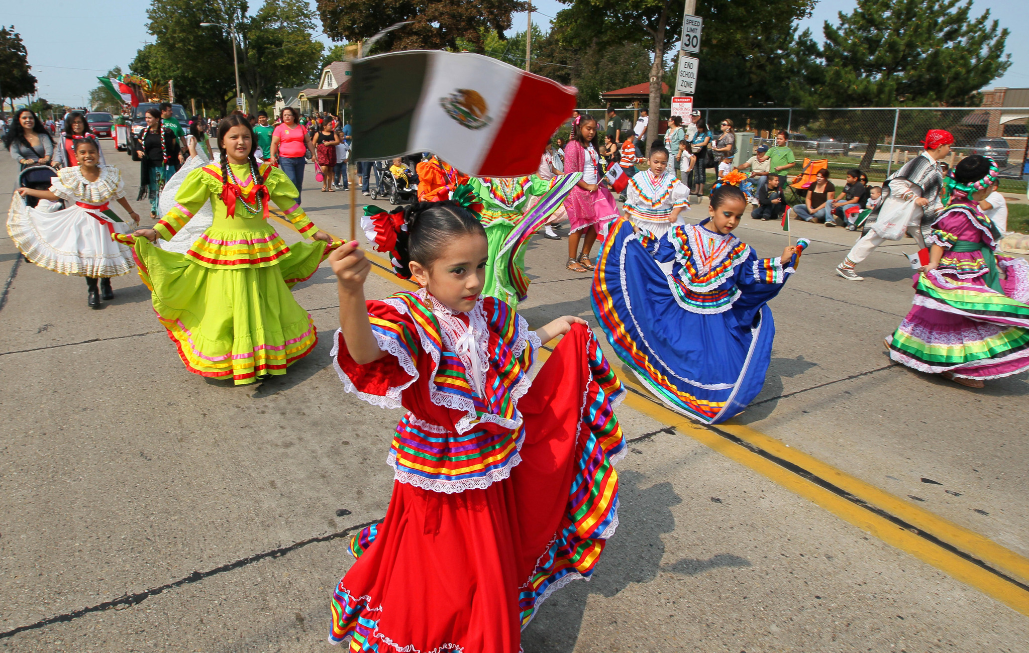 Children at Mexican Independence Day