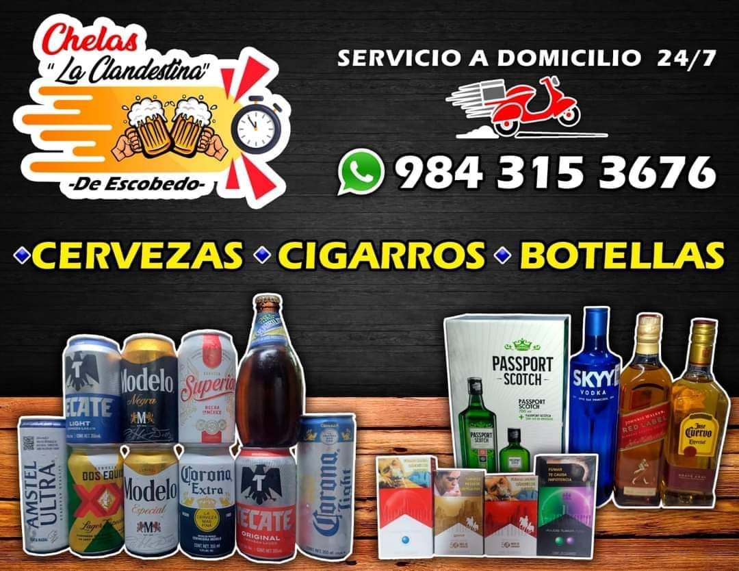 Chelas La Clandestina is a delivery service for alcohol in Puerto Morelos.