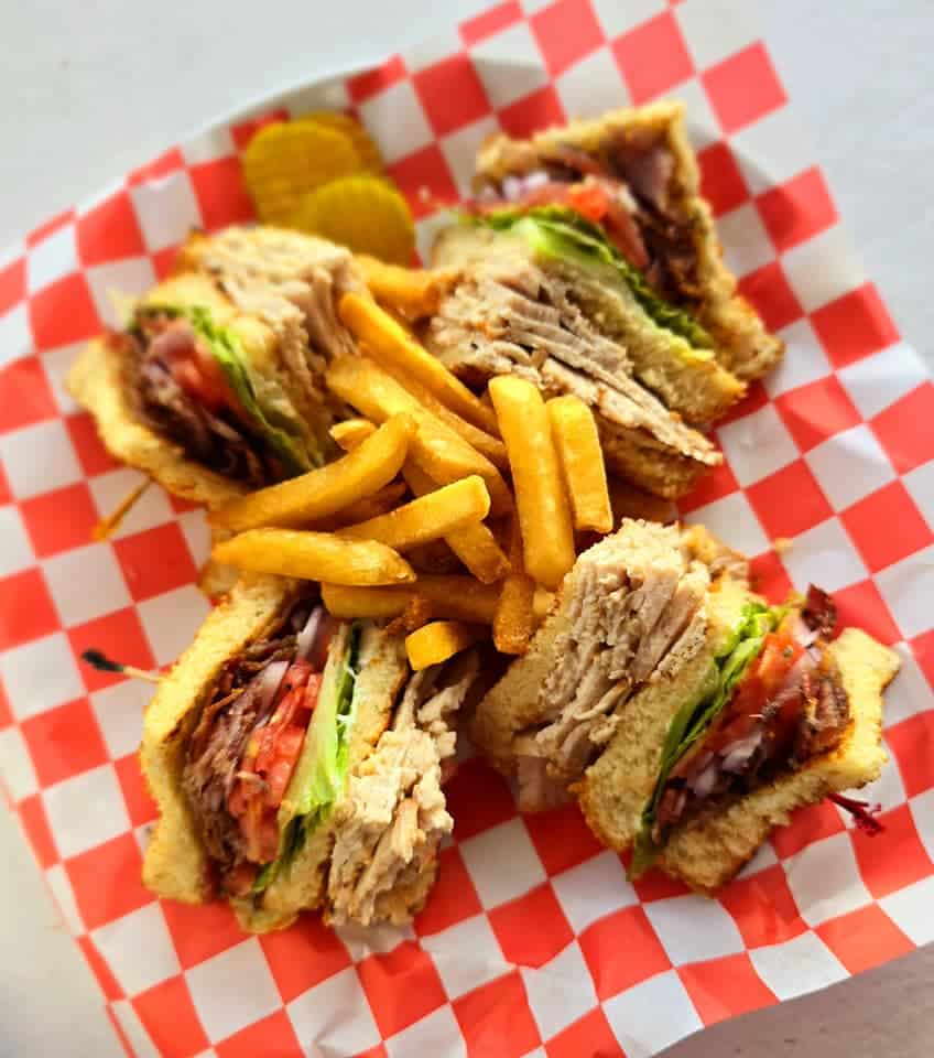 You can't go wrong with a classic La Sirena Club Sandwich and fries for lunch!