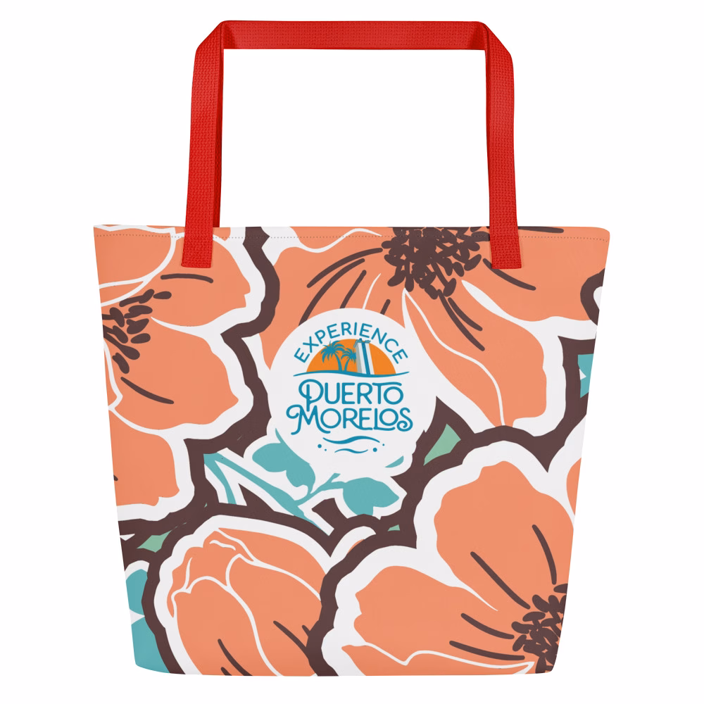 XPM Hibiscus All-Over Print Large Tote Bag copy - Image 2