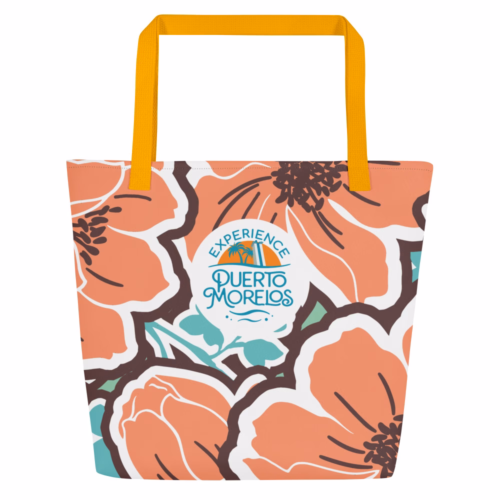 XPM Hibiscus All-Over Print Large Tote Bag copy - Image 3