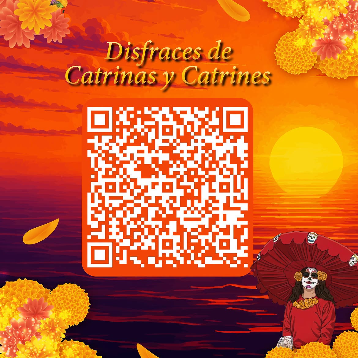Disfraces de Catrina y Catrines costume contest information Puerto Morelos Mar y Almas Janal Pixan 2026