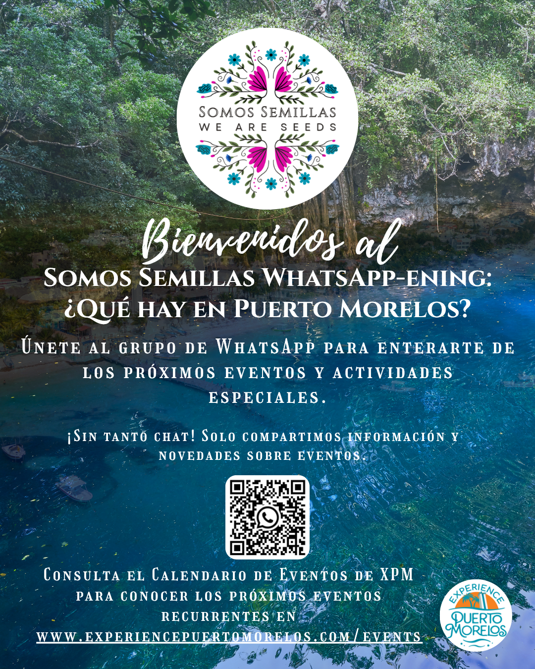 Somos Semillas XPM cenote Events WhatsApp Spanish